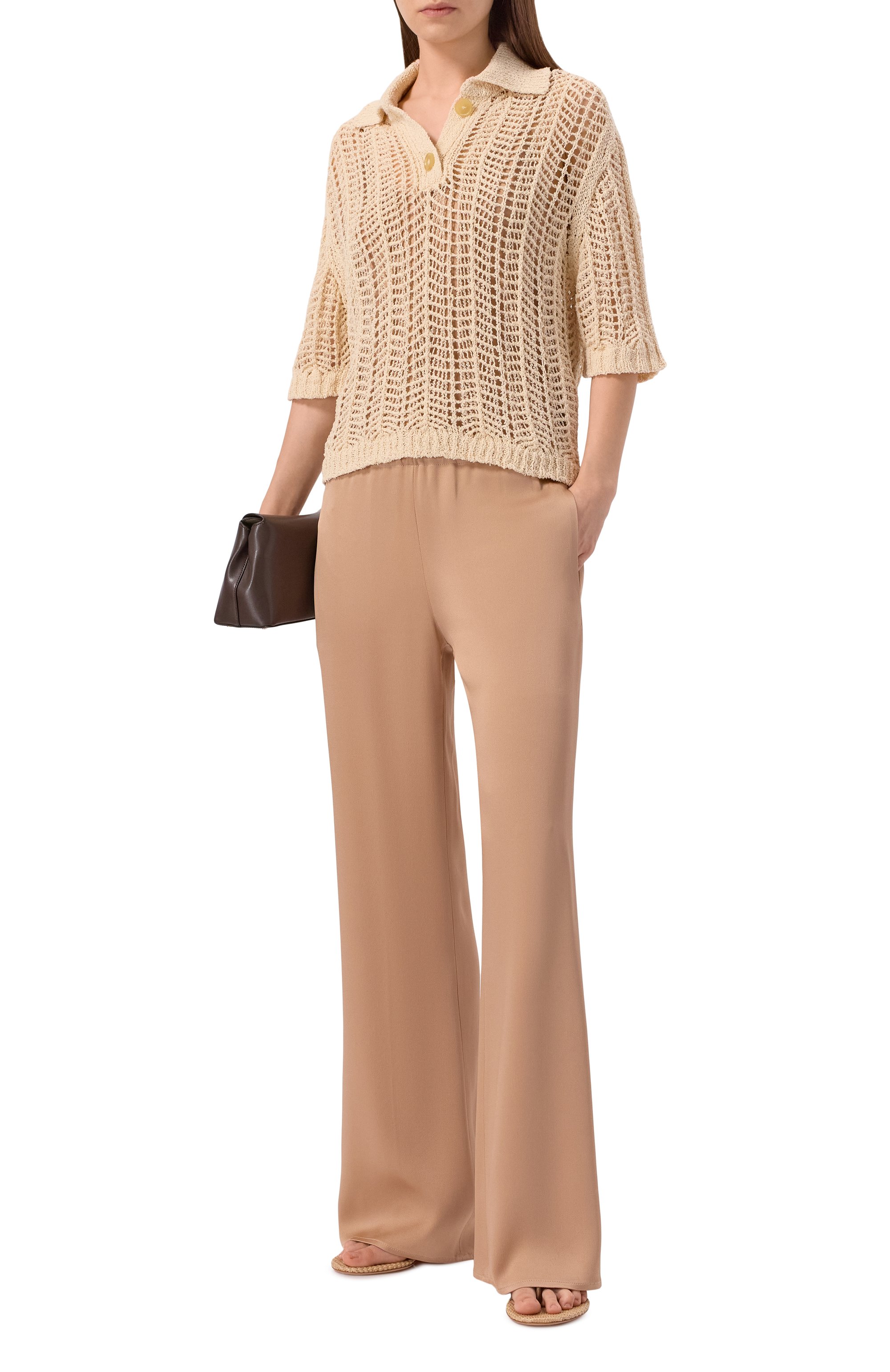 Брюки ANTONELLI FIRENZE бежевого цвета по цене 58800 руб., арт. M8185Q/355C, фото 2 Брюки ANTONELLI FIRENZE, арт. M8185Q/355C, фото 2