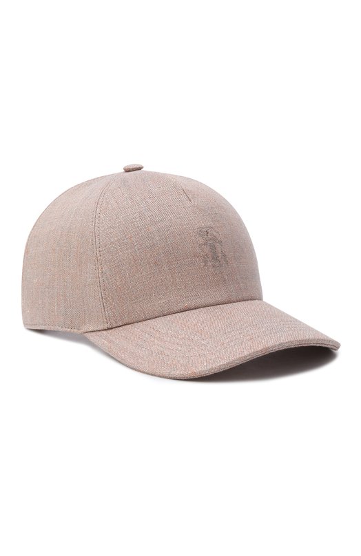 Льняная бейсболка Brunello Cucinelli MCAP90002 Бежевый MCAP90002
