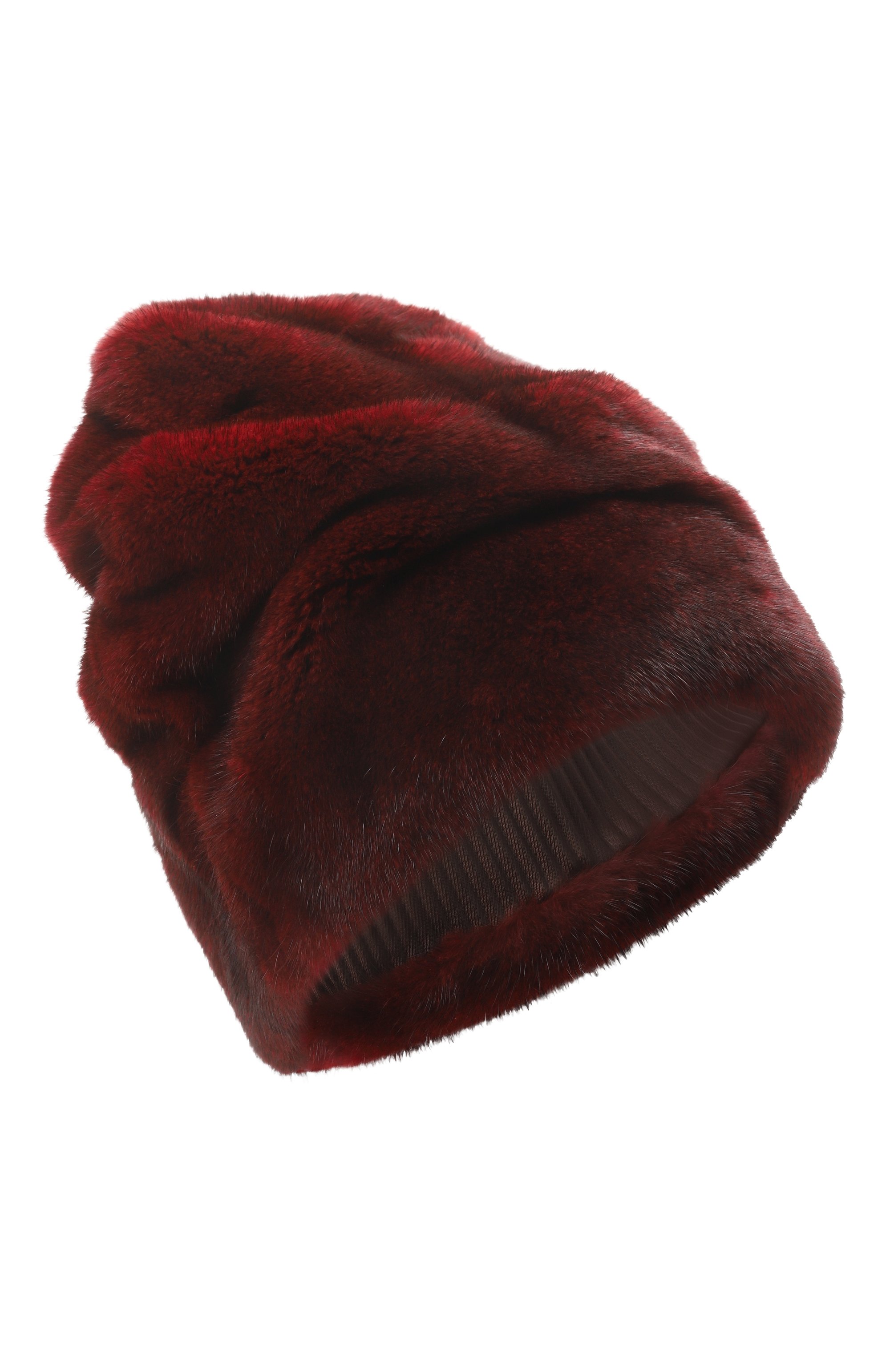 Меховая шапка из норки FURLAND темно-бордового цвета по цене 86900 руб., арт. 0204100110052600000, фото 1 Меховая шапка из норки FURLAND, арт. 0204100110052600000, фото 1