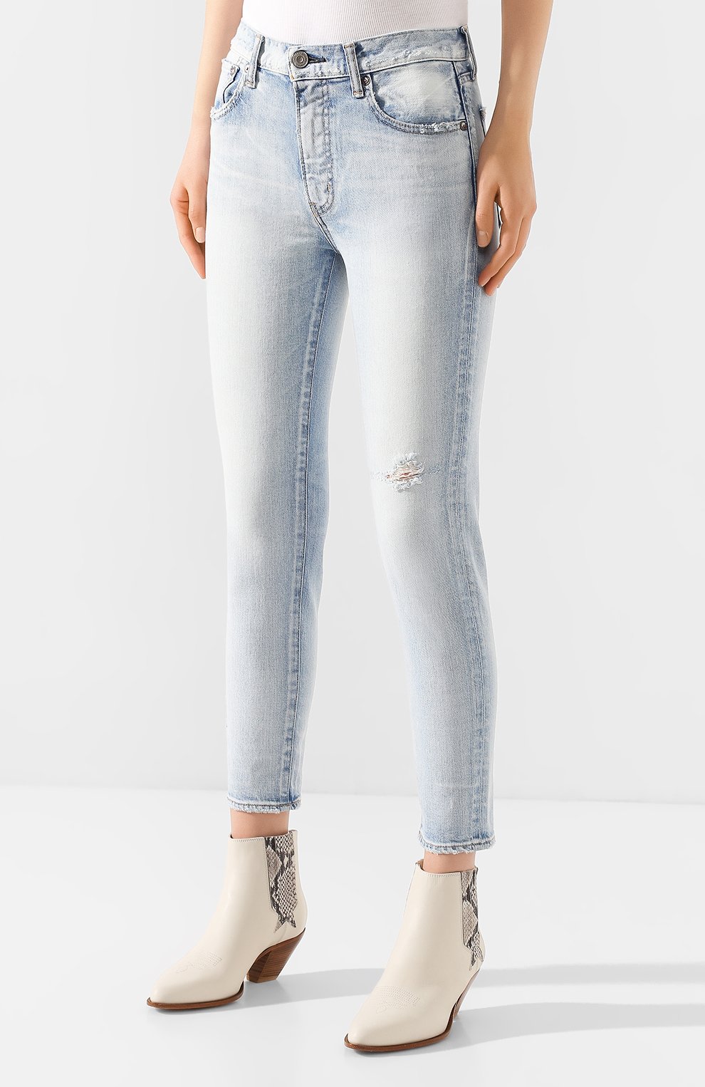 Джинсы MOUSSY голубого цвета по цене 31950 руб., арт. 025DSC12-2180, фото 3 Джинсы MOUSSY, арт. 025DSC12-2180, фото 3