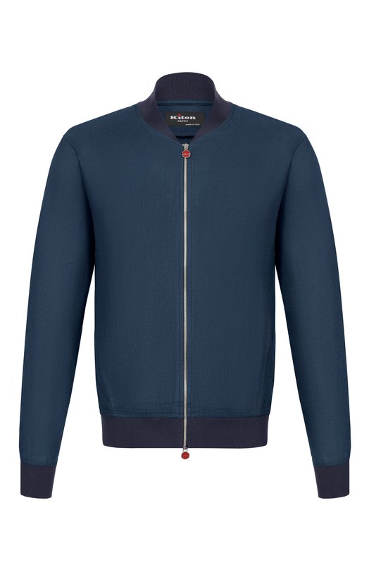 Льняной бомбер Kiton UG0001H09690 Синий UG0001H09690