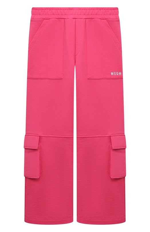 Хлопковые брюки-карго MSGM kids 7490₽