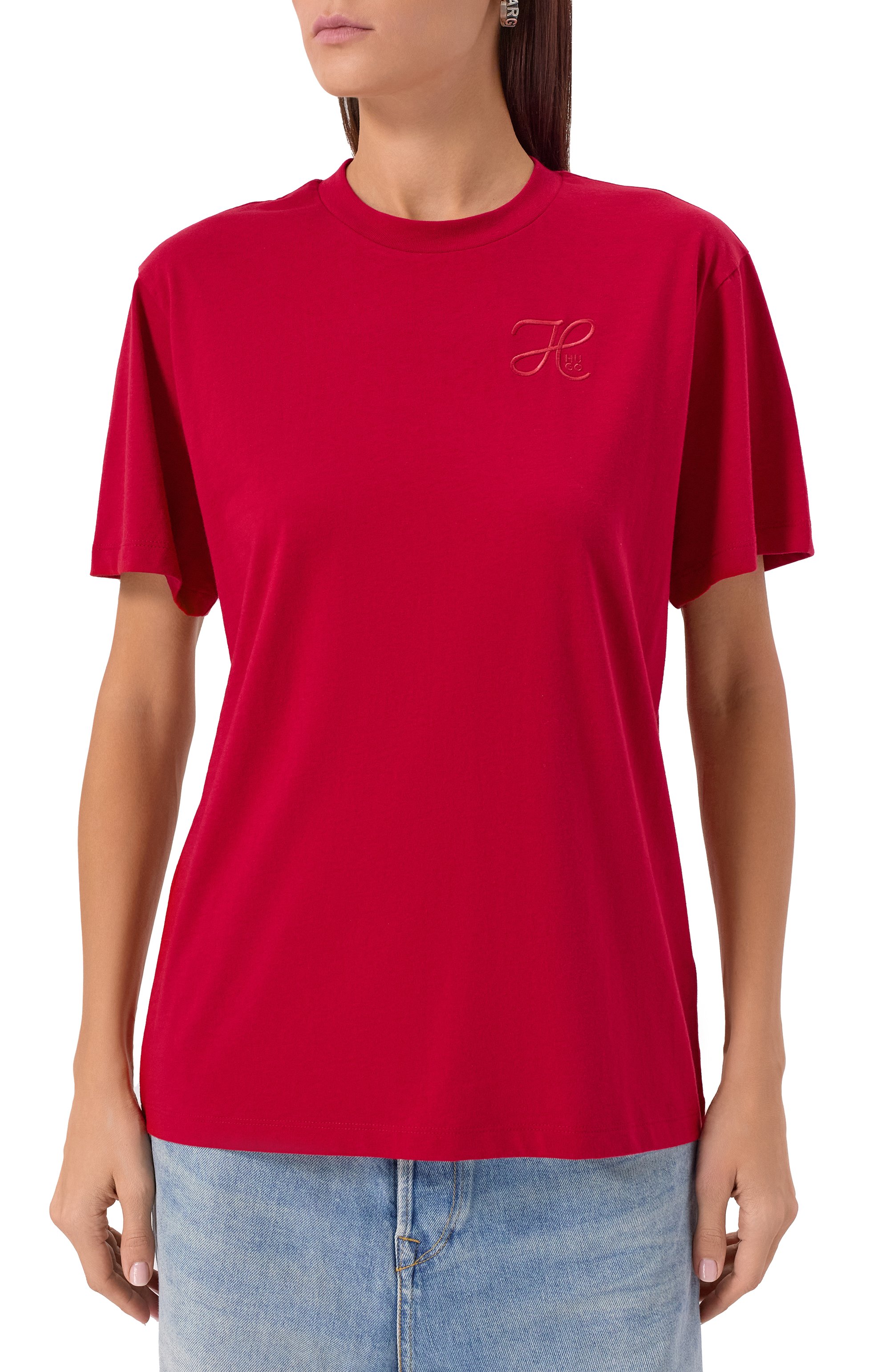 Хлопковая футболка HUGO, арт. 50550901, фото 3