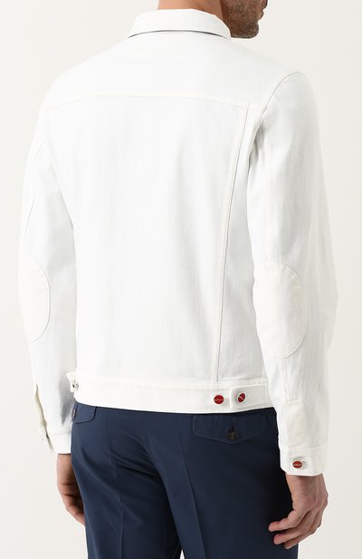 Джинсовая куртка на пуговицах KITON, арт. UW0374V08P1403002, фото 4