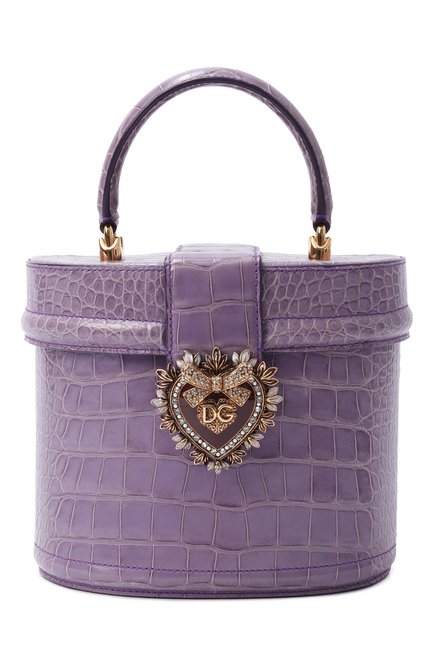 Женская сумка devotion из кожи аллигатора DOLCE & GABBANA, арт. BB6800/B2DE5/AMIS