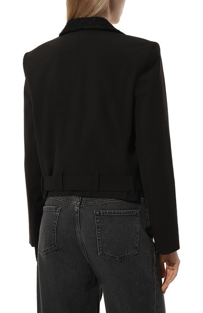 Шерстяной жакет WHO_AM, арт. FJ-P231-BLK, фото 4