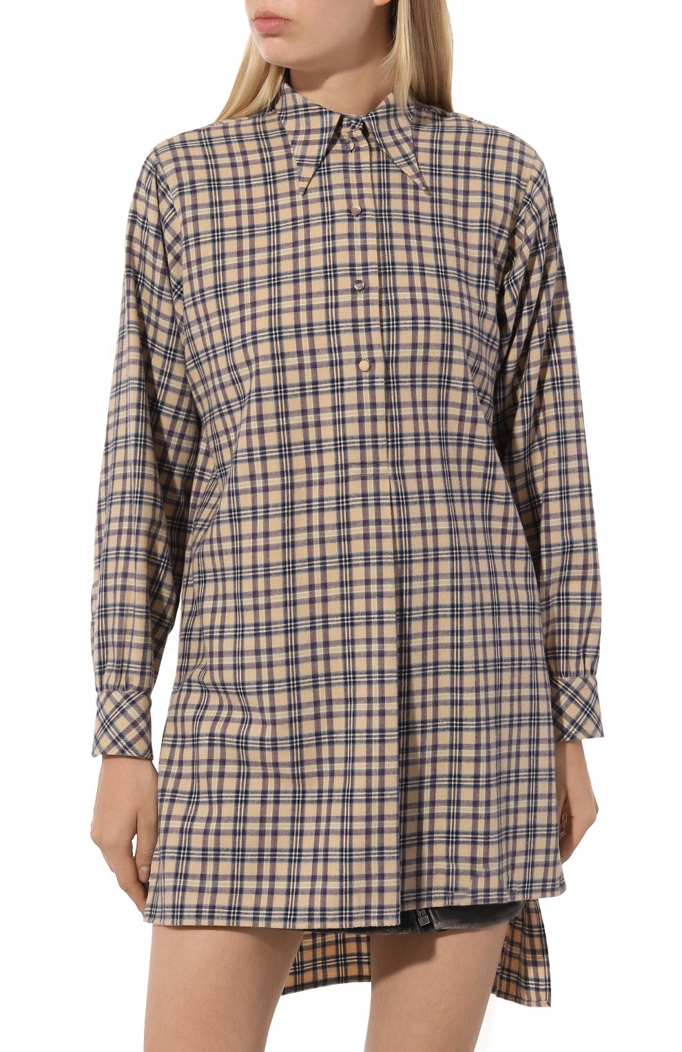 Рубашка из хлопка и шерсти GUCCI, арт. 637243 ZAFSV, фото 3