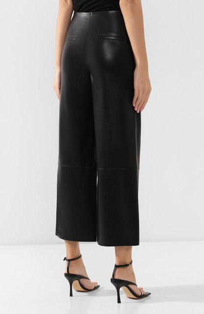 Брюки NANUSHKA черного цвета по цене 44200 руб., арт. AFRICA_BLACK_VEGAN LEATHER, фото 4 Брюки NANUSHKA, арт. AFRICA_BLACK_VEGAN LEATHER, фото 4