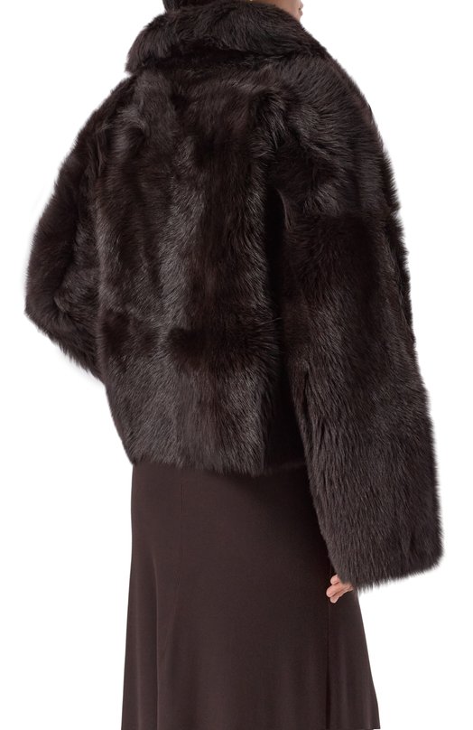 Дубленка из овчины Andrea Ya'aqov 25WSHE68B/SHEARLING Коричневый  25WSHE68B/SHEARLING Фото 4