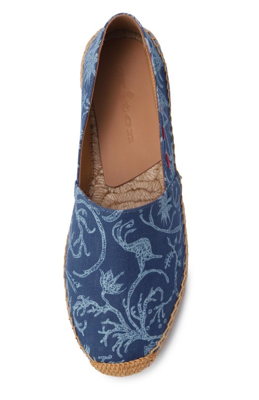 Текстильные эспадрильи Kiton D61811N01418 Синий  D61811N01418 Фото 6