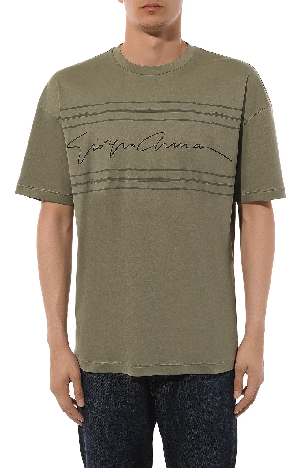 Хлопковая футболка GIORGIO ARMANI, арт. GM000159/TE10333, фото 3