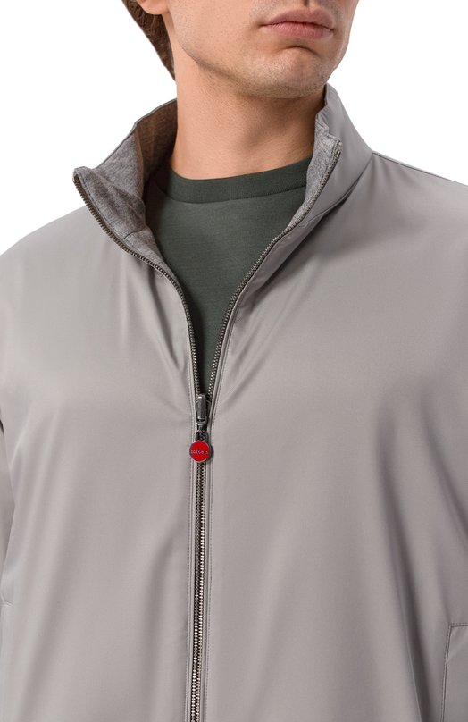 Двусторонний бомбер Kiton UW2306V0820H Серый  UW2306V0820H Фото 5