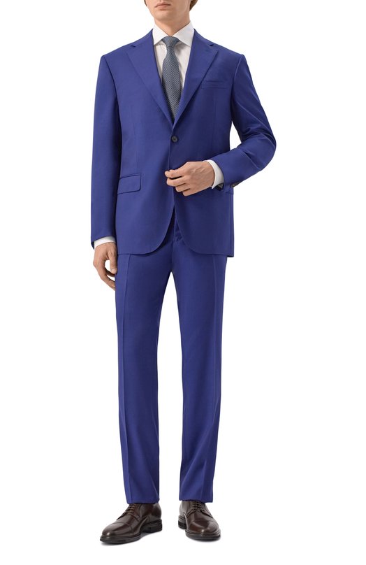 Шерстяной костюм Corneliani 266008-2618150_SET Синий 266008-2618150_SET