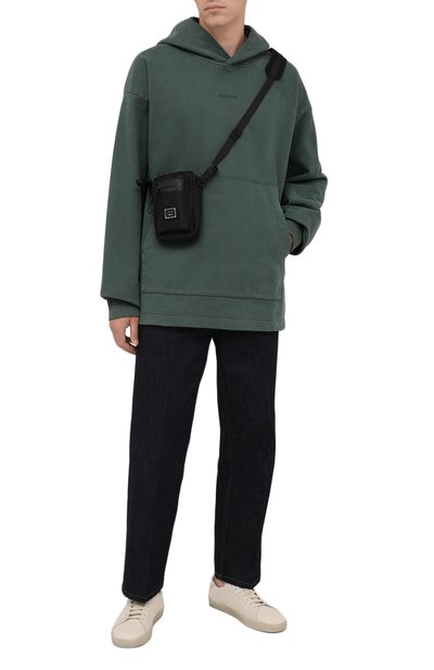 Хлопковое худи ACNE STUDIOS зеленого цвета по цене 56150 руб., арт. BI0139, фото 2 Хлопковое худи ACNE STUDIOS, арт. BI0139, фото 2