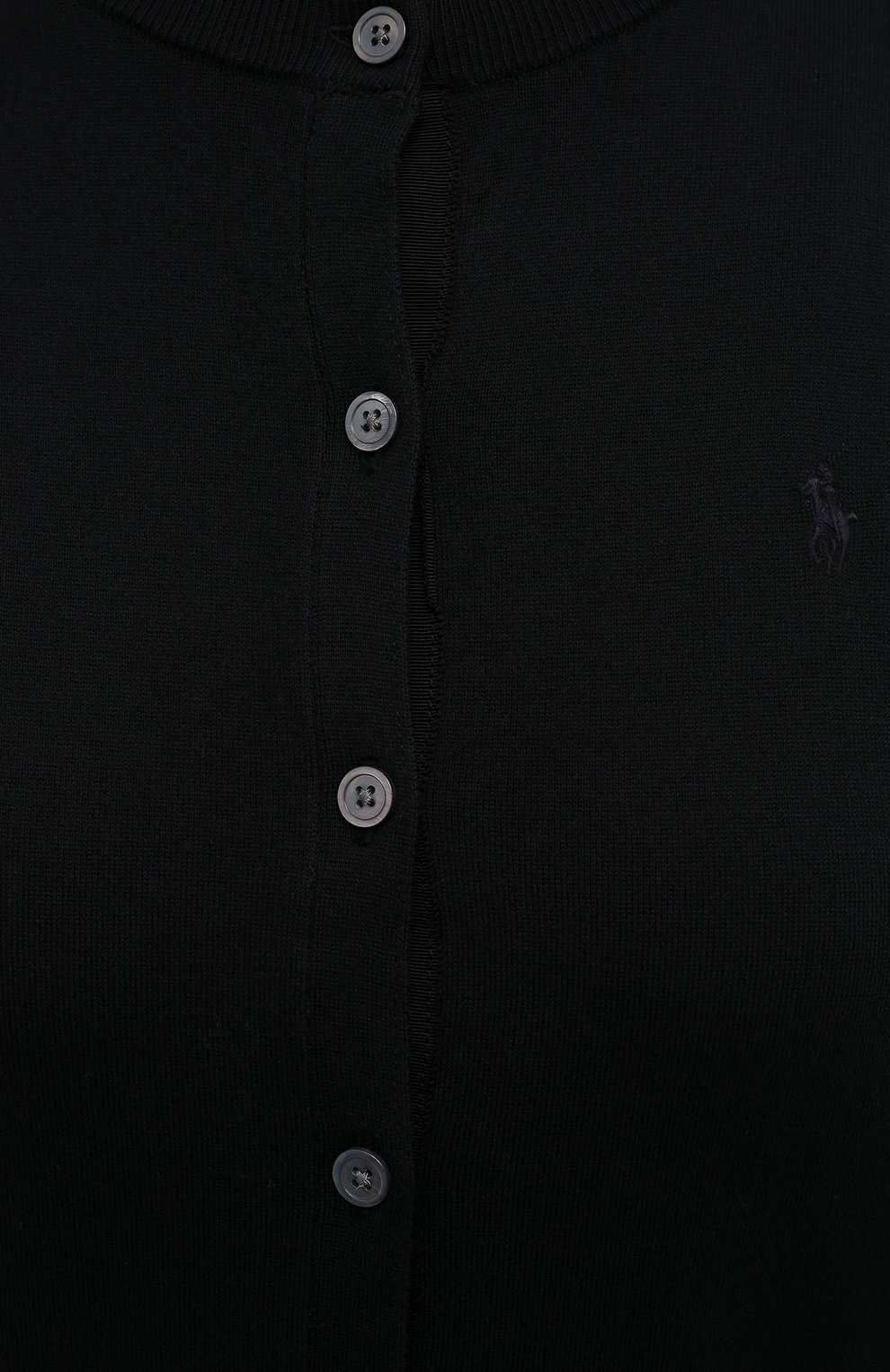 Хлопковый кардиган POLO RALPH LAUREN черного цвета по цене 17800 руб., арт. 211784759, фото 5 Хлопковый кардиган POLO RALPH LAUREN, арт. 211784759, фото 5