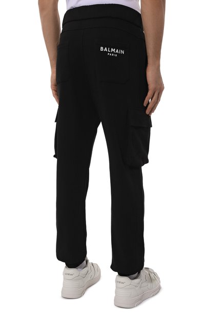 Хлопковые джоггеры BALMAIN, арт. CH10B295/BC64, фото 4