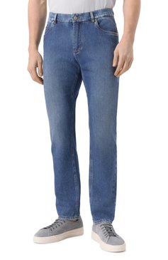 Мужские джинсы regular DOLCE & GABBANA синего цвета, арт. GYJCCZ/G8MK5 | Фото 3 (Длина (брюки, джинсы): Стандартные; Материал внешний: Хлопок, Деним; Стили: Повседневный; Кросс-КТ: Деним; Силуэт М (брюки): Прямые; Детали: Делаве, Без декора; Автоматизация ТО: Проставлено; Автоматизация состава: Проставлено)