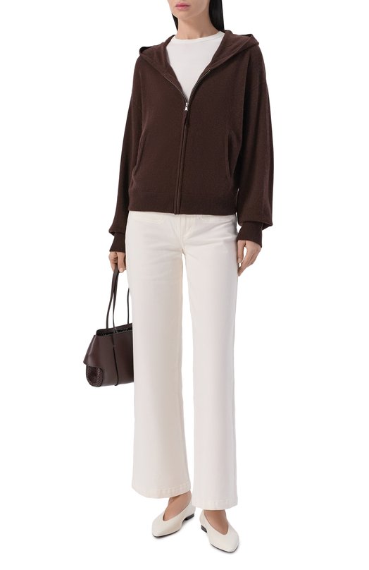 Кардиган из шерсти и кашемира Allude 255/17700 Коричневый  255/17700 Фото 2