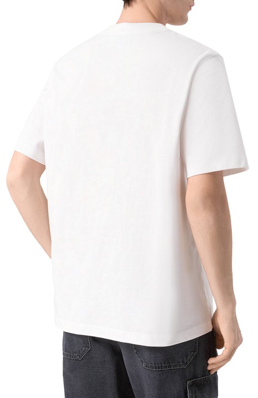 Хлопковая футболка Casablanca M-SP26-JTS-001-16 Белый  M-SP26-JTS-001-16 Фото 4