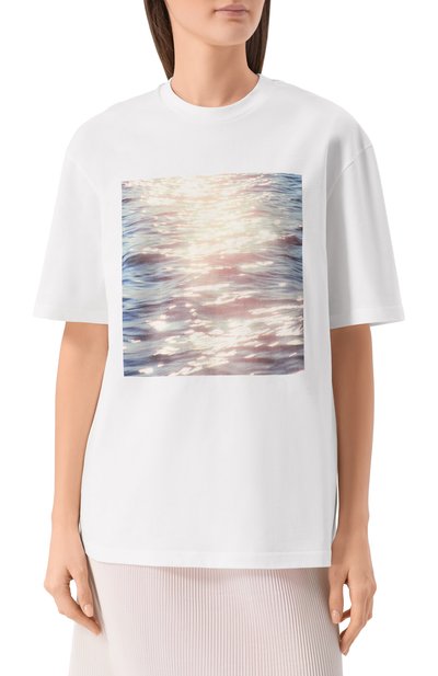 Хлопковая футболка JIL SANDER, арт. J03GC0157/J20362, фото 3