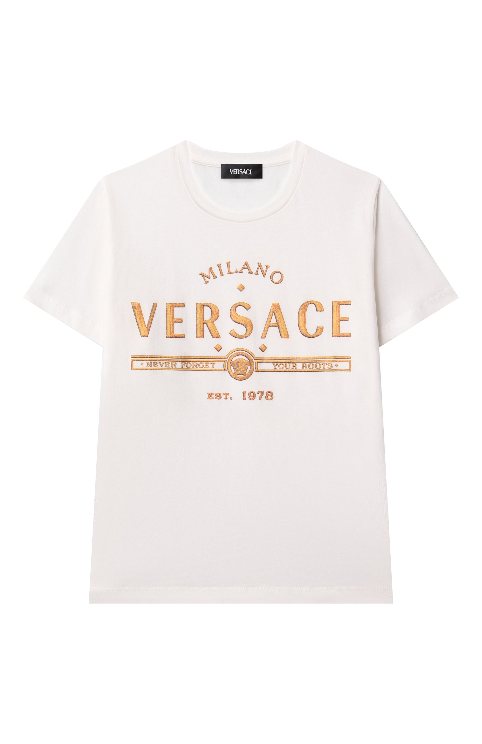 Хлопковая футболка VERSACE, арт. 1018293/1A13076, фото 1