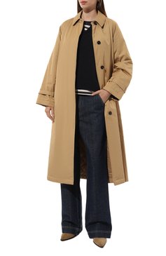 Женская хлопковый лонгслив WEEKEND MAX MARA синего цвета, арт. QUIN0A | Фото 2 (Рукава: Длинные; Длина (для топов): Стандартные; Материал сплава: Проставлено; Драгоценные камни: Проставлено; Принт: С принтом; Стили: Кэжуэл; Re-sync: On)