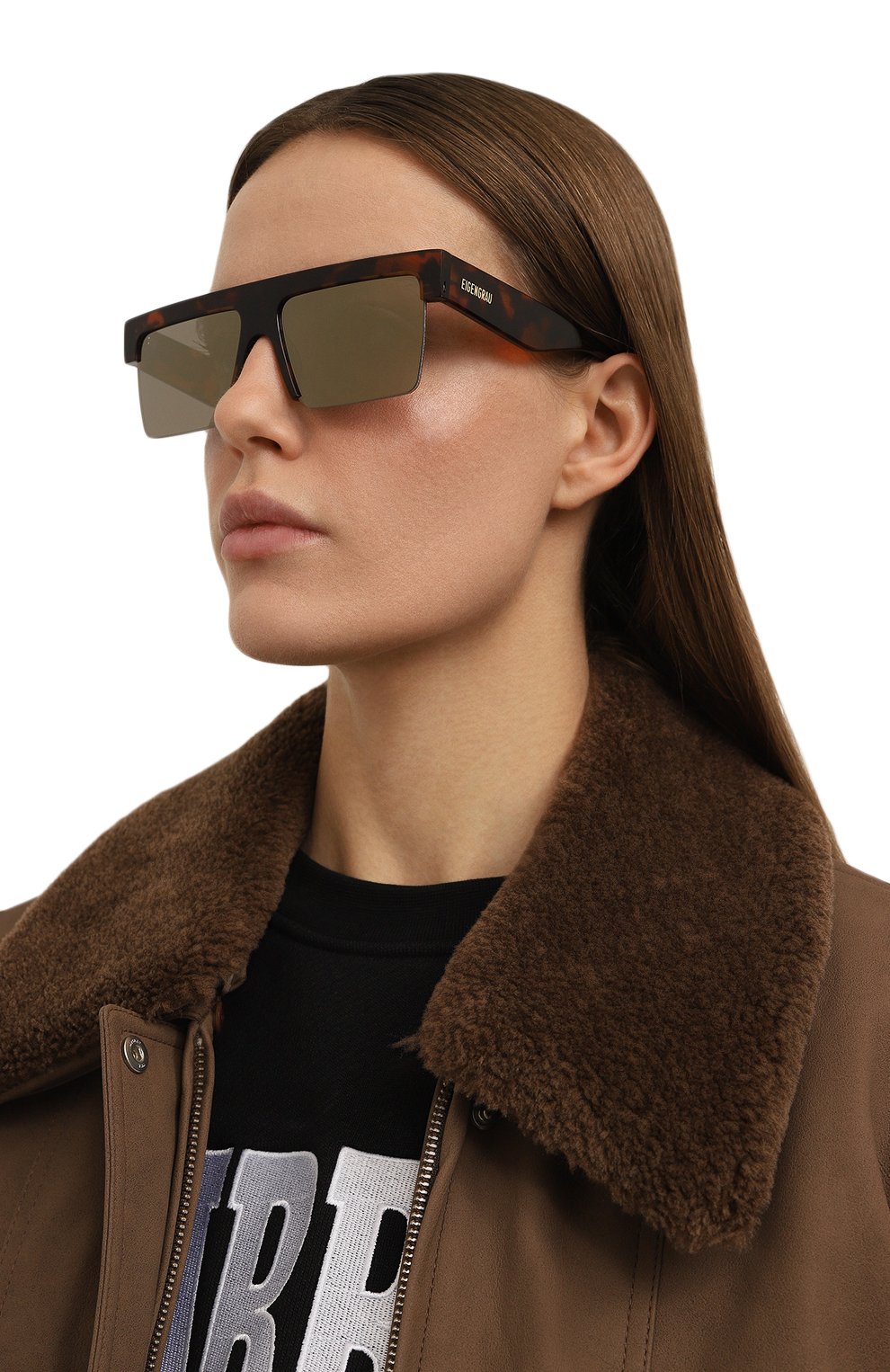 Солнцезащитные очки EIGENGRAU коричневого цвета по цене 33000 руб., арт. 221HZ-EBR, фото 2 Солнцезащитные очки EIGENGRAU, арт. 221HZ-EBR, фото 2