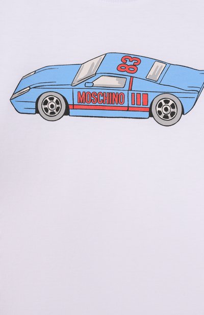 Хлопковая футболка MOSCHINO, арт. HRM04L/LAA02, фото 3