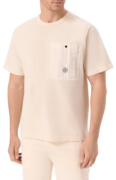 Хлопковая футболка STONE ISLAND, арт. L1S152100004/S0115, фото 3