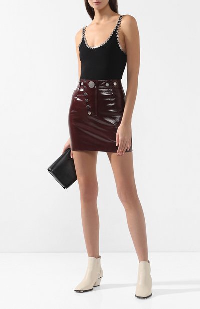 Кожаная юбка ALEXANDER WANG, арт. 1W495057D1, фото 2