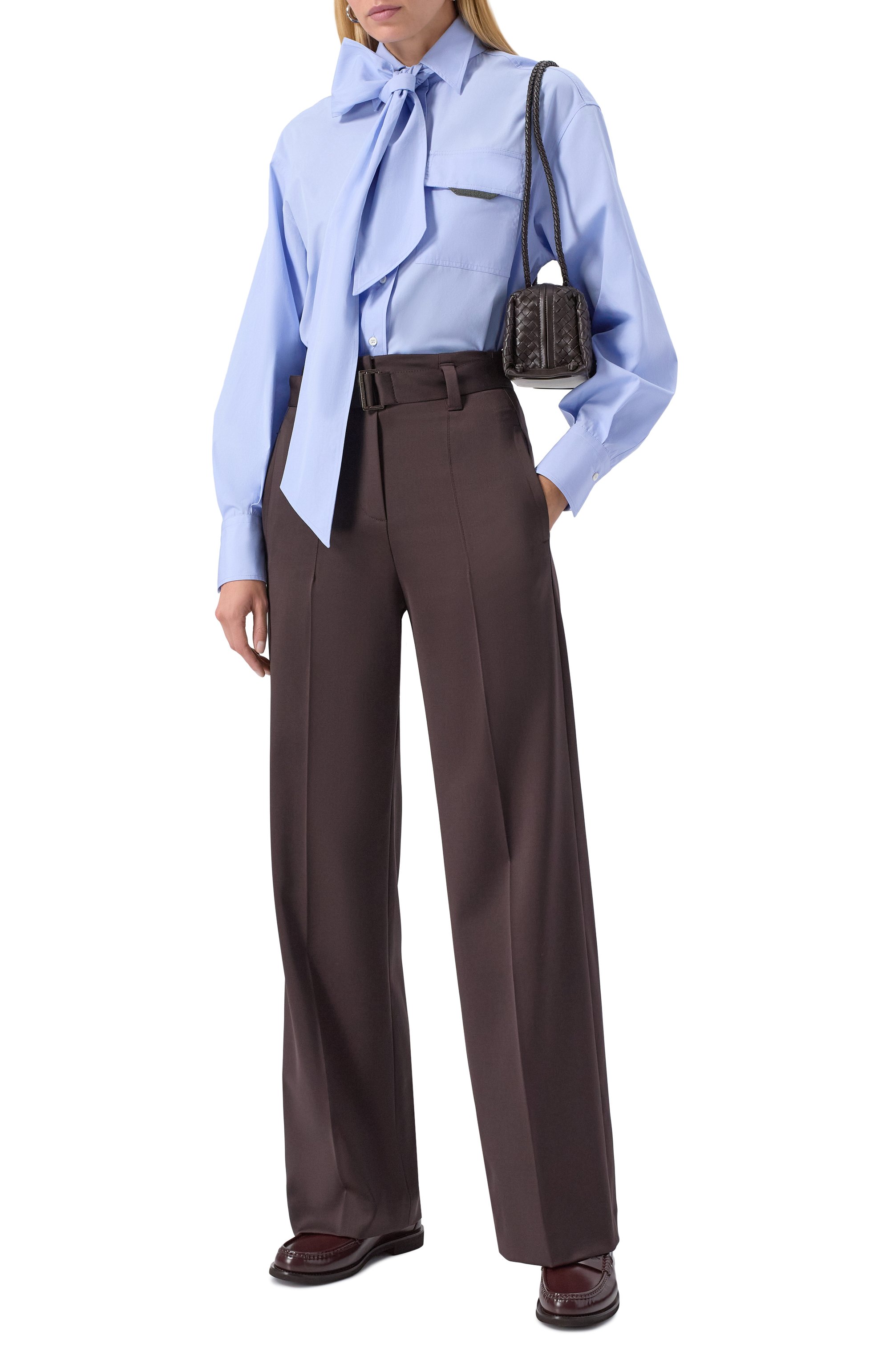 Хлопковая рубашка BRUNELLO CUCINELLI, арт. MP772MY526, фото 2