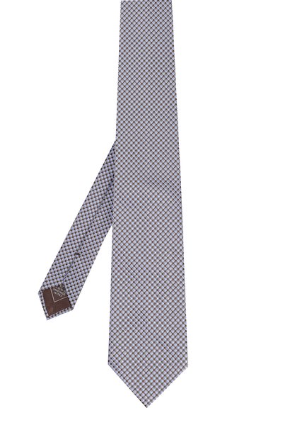 Шелковый галстук с узором BRIONI сиреневого цвета по цене 24450 руб., арт. 062H/06447, фото 2 Шелковый галстук с узором BRIONI, арт. 062H/06447, фото 2