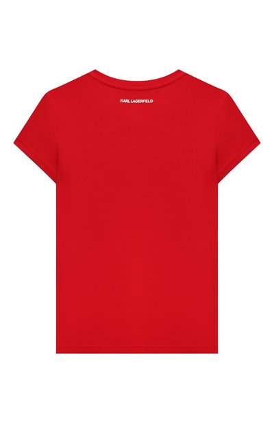 Хлопковая футболка KARL LAGERFELD KIDS, арт. Z15322, фото 2