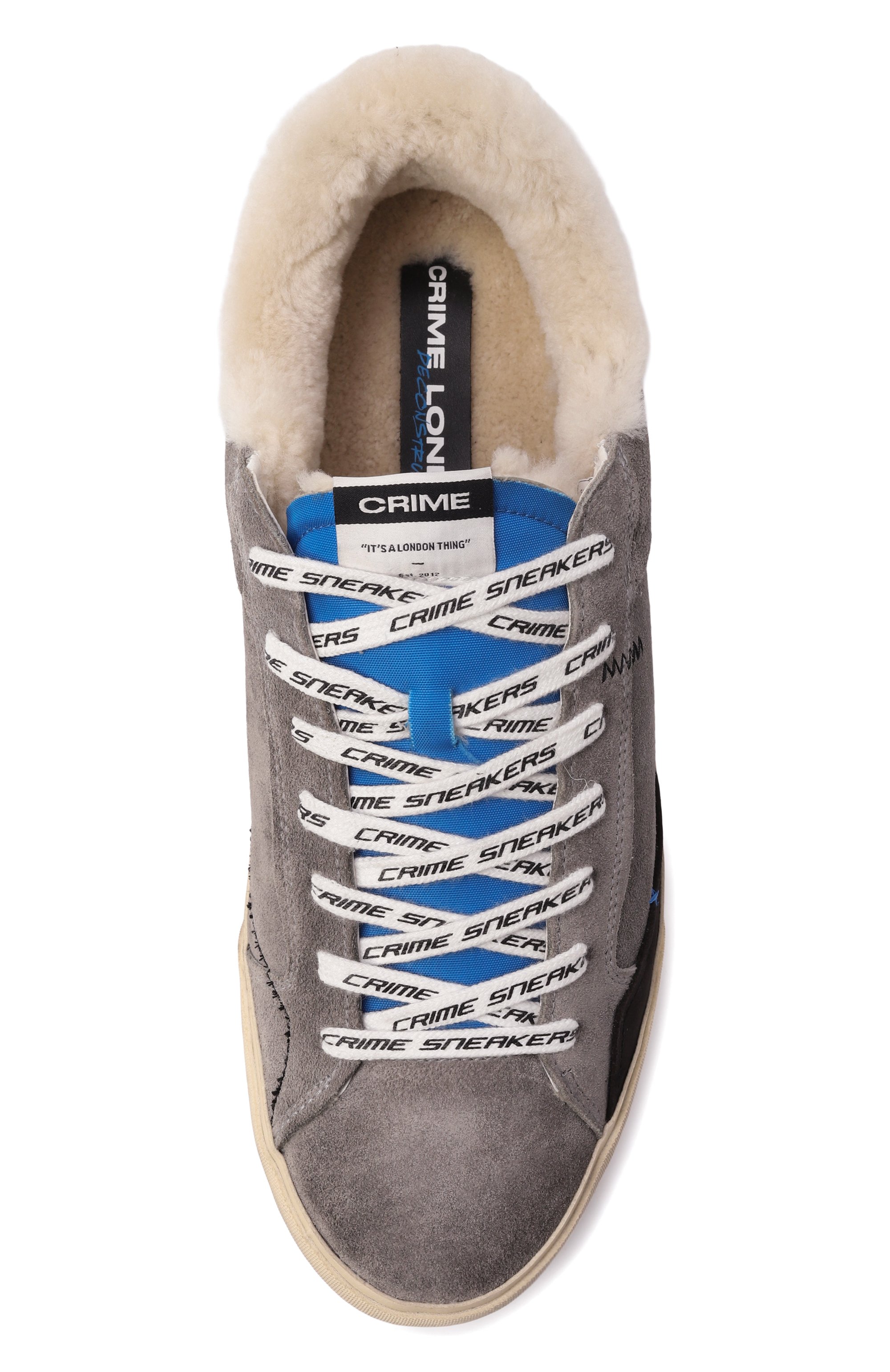 Комбинированные кеды distressed CRIME LONDON, арт. 11034AA8, фото 6