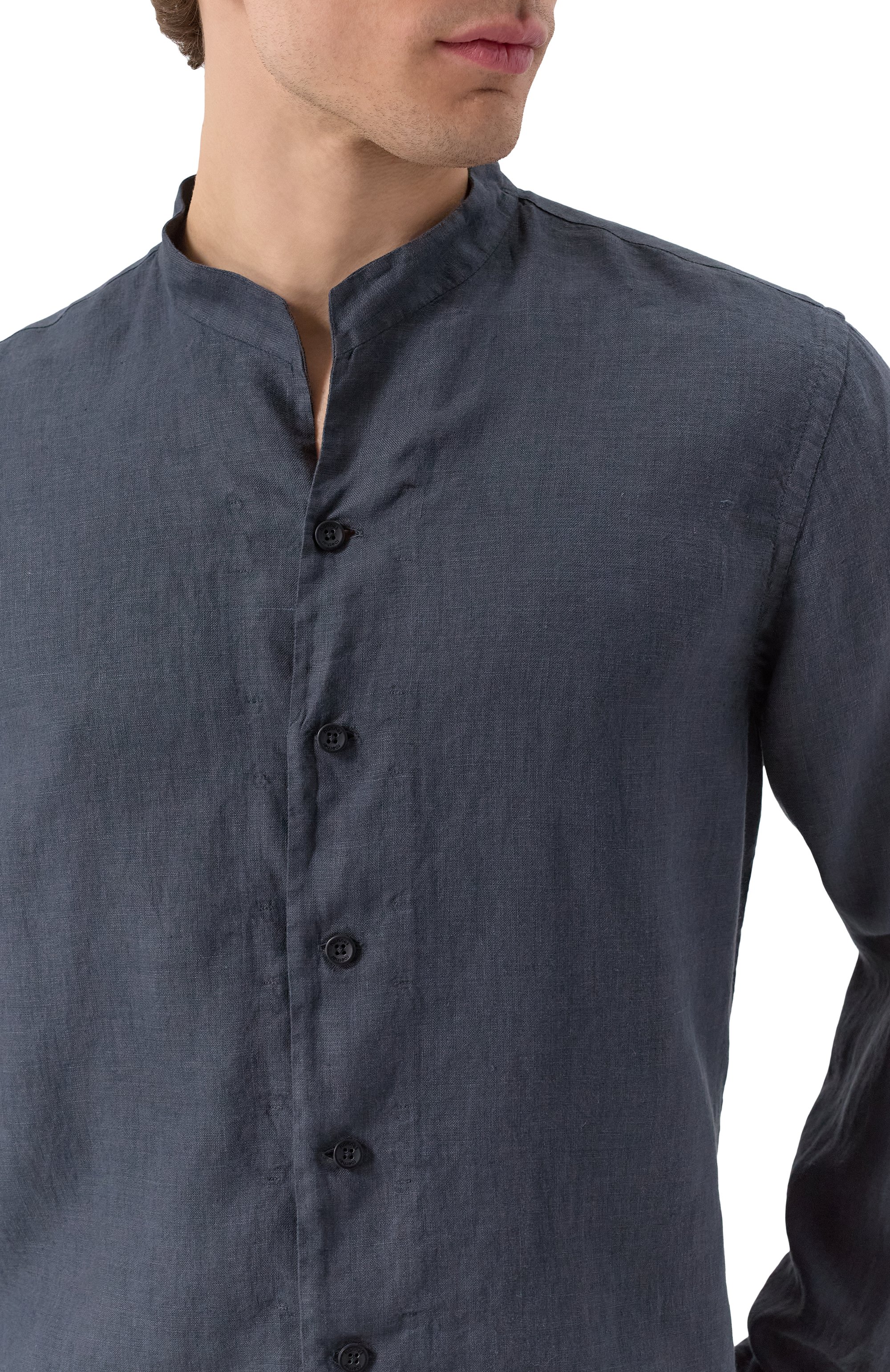 Льняная рубашка HANNES ROETHER, арт. T029PAS.608, фото 5