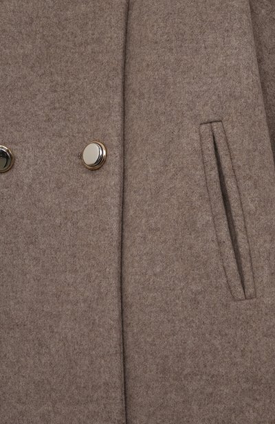 Шерстяное пальто MANZONI24 бежевого цвета по цене 95500 руб., арт. 23MB1238-DB4F, фото 3 Шерстяное пальто MANZONI24, арт. 23MB1238-DB4F, фото 3