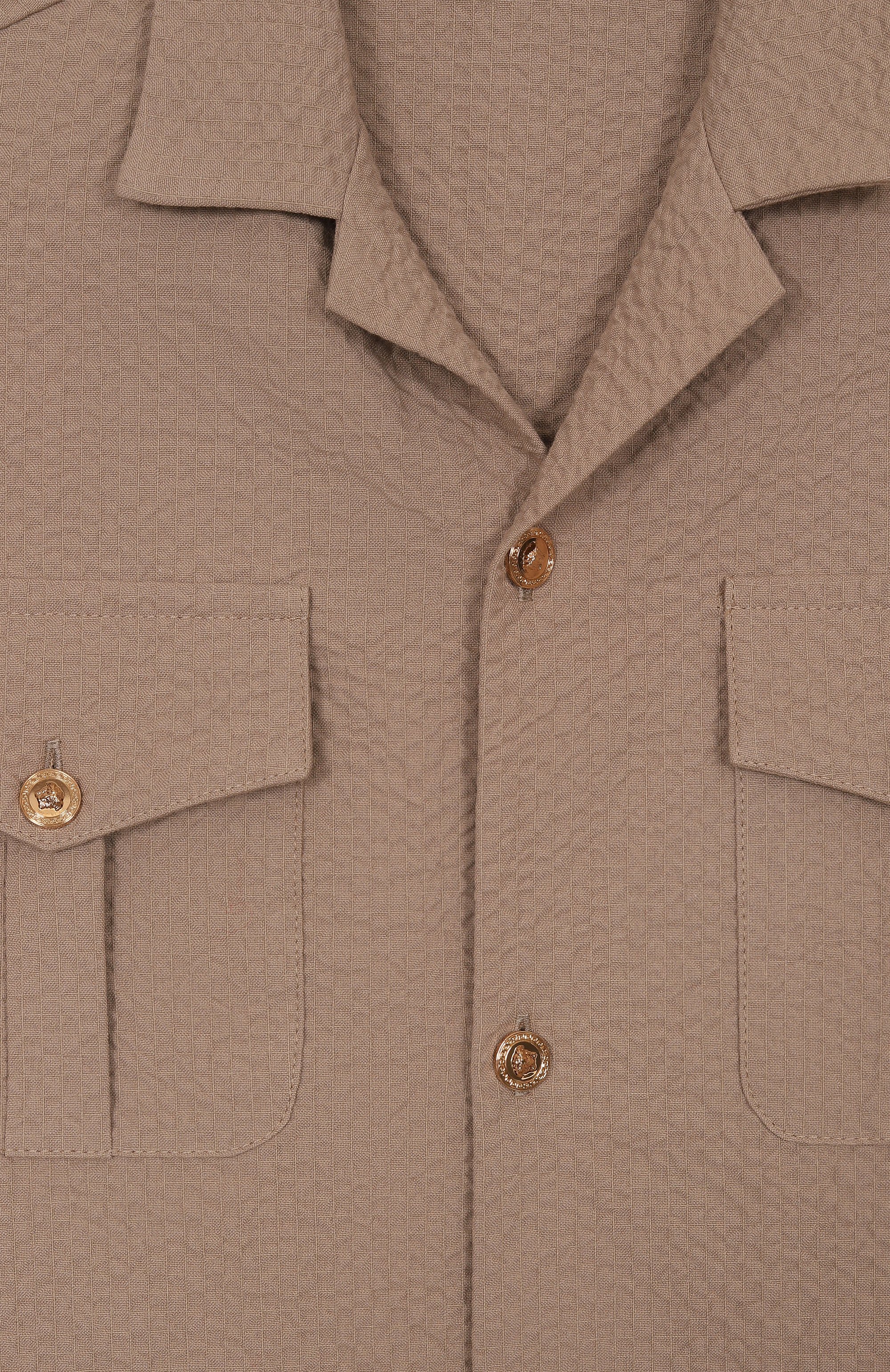 Хлопковая рубашка VERSACE, арт. 1018511/1A13064/8A-14A, фото 3