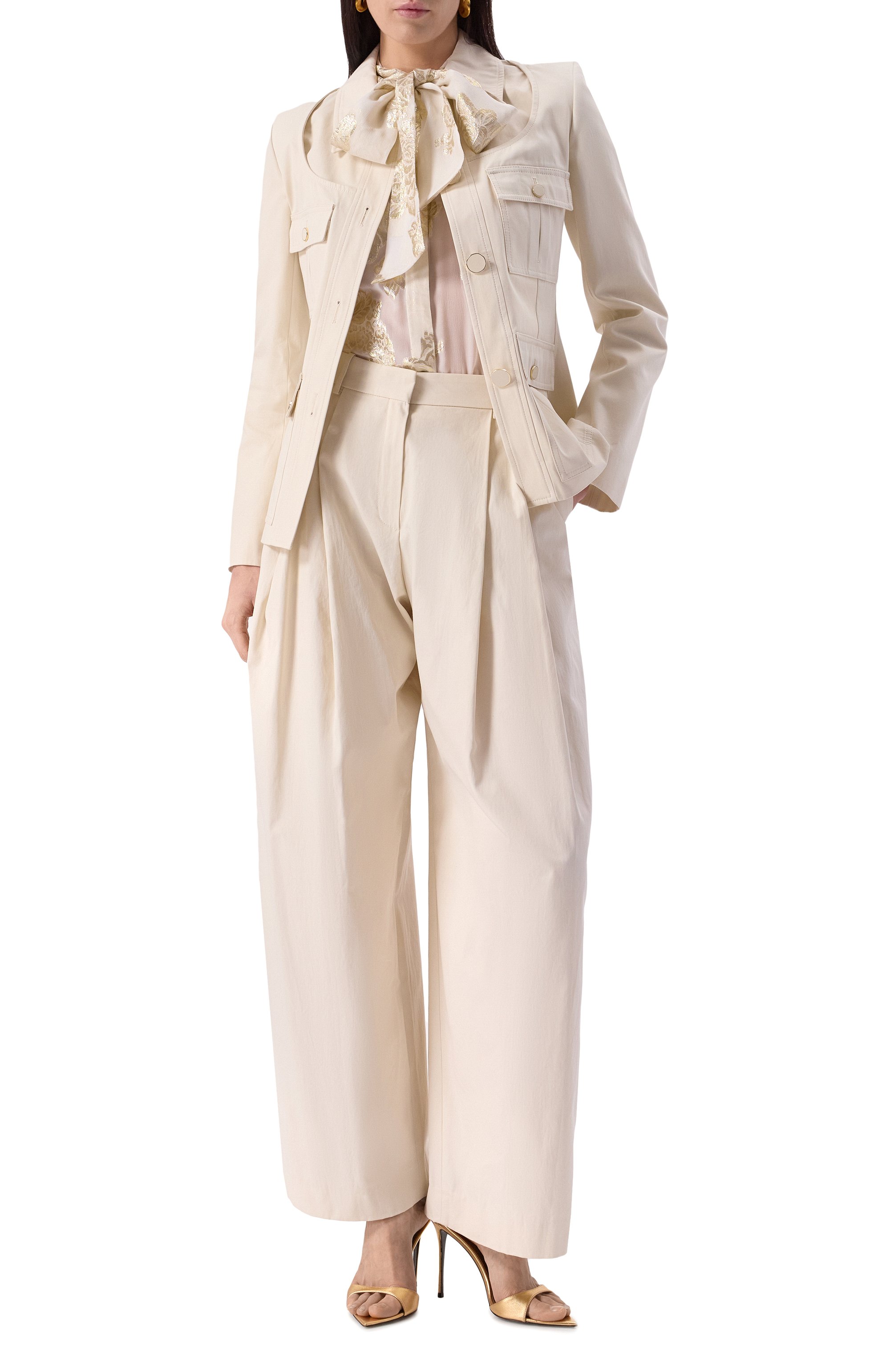 Хлопковый жакет NINA RICCI, арт. 25PCVE010/C01086, фото 2