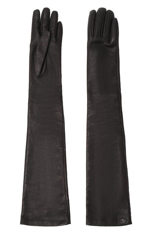 Кожаные перчатки Valentino 5W0GCA19/WBU Чёрный  5W0GCA19/WBU Фото 2