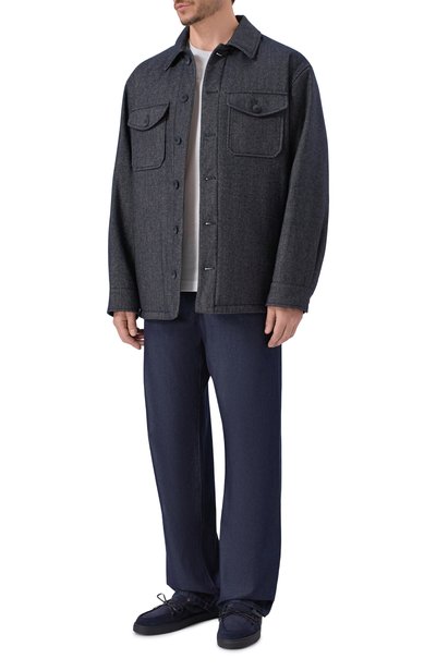 Мужская шерстяная куртка-рубашка GIORGIO ARMANI, арт. GM004512/AF28728