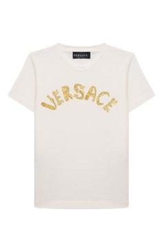 Хлопковая футболка VERSACE, арт. 1000239/1A08116/4A-6A, фото 1