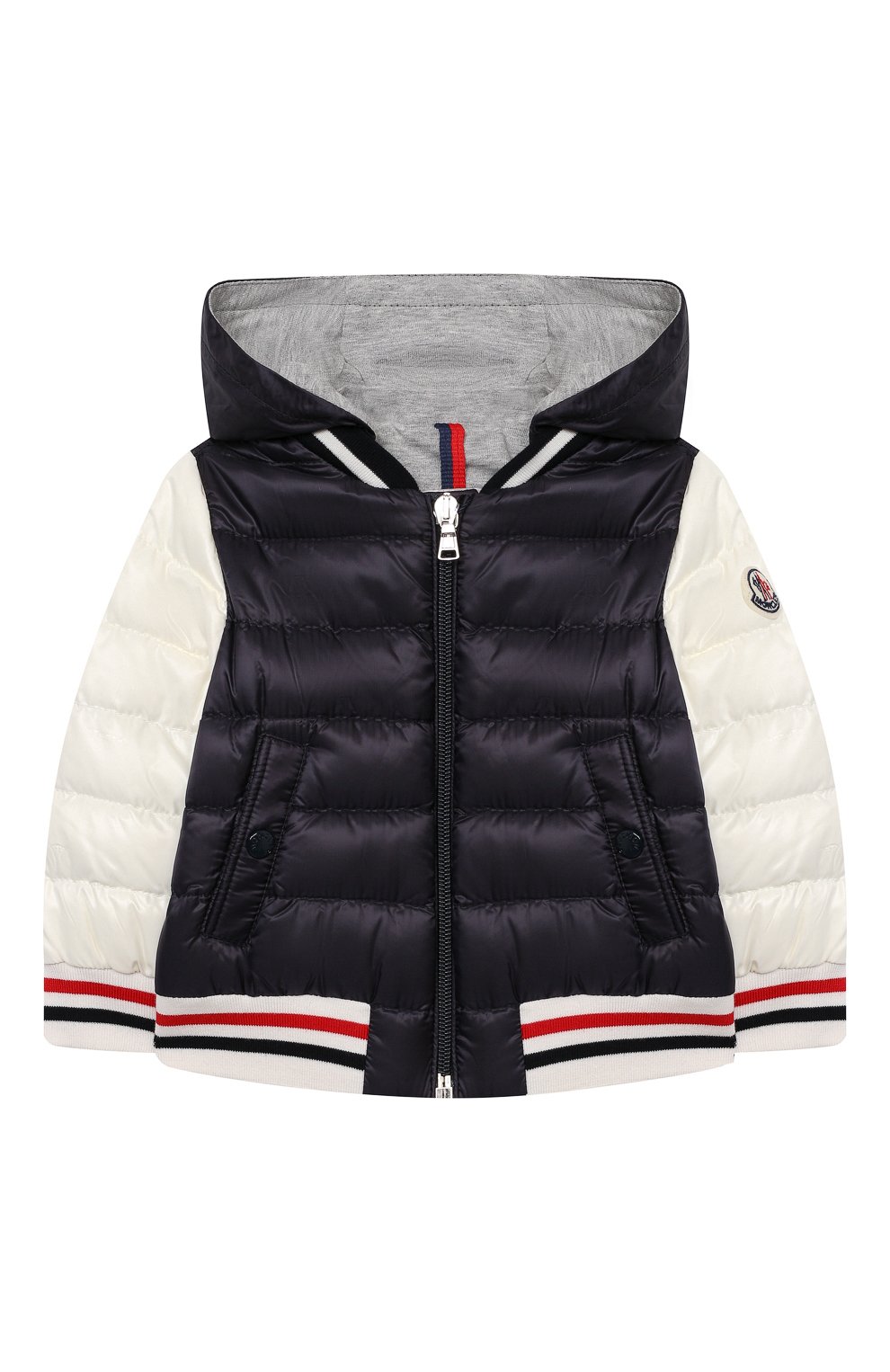 Пуховая куртка MONCLER темно-синего цвета по цене 41600 руб., арт. G1-951-1A108-20-53334, фото 1 Пуховая куртка MONCLER, арт. G1-951-1A108-20-53334, фото 1
