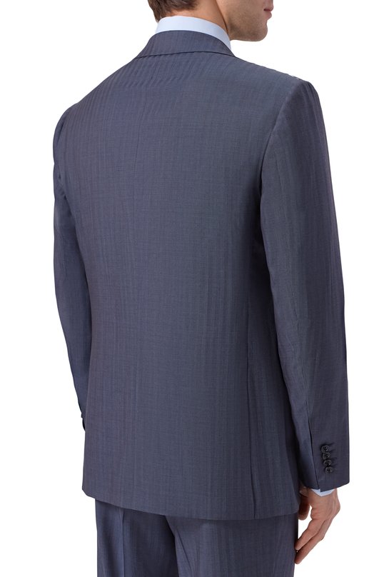 Шерстяной костюм Kiton UA81K0641G Синий  UA81K0641G Фото 3