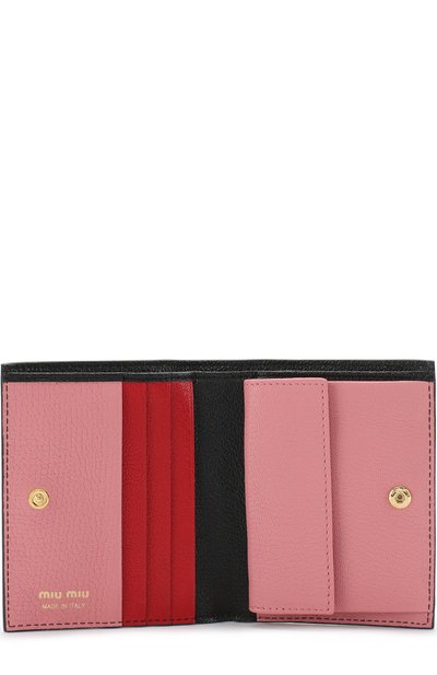 Кожаный кошелек с логотипом бренда MIU MIU, арт. 5MV204-2BJI-F0UMV, фото 3