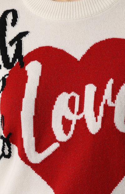 Кашемировый пуловер DOLCE & GABBANA белого цвета по цене 113000 руб., арт. FX364T/JAWLI, фото 5 Кашемировый пуловер DOLCE & GABBANA, арт. FX364T/JAWLI, фото 5
