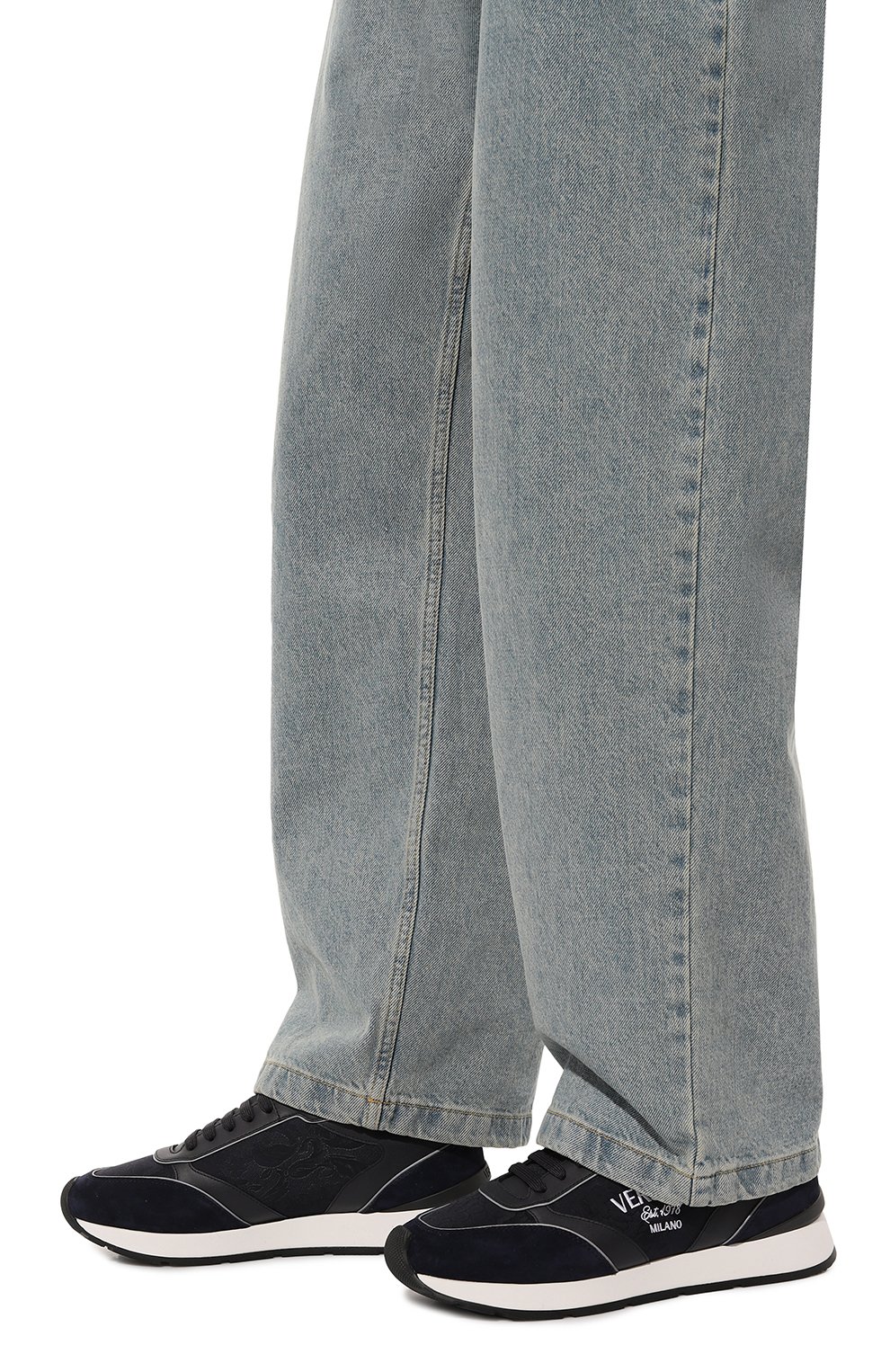 Комбинированные кроссовки VERSACE, а�рт. 1014457/1A00389, фото 3