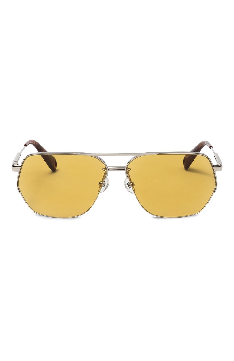 Мужские солнцезащитные очки JACQUEMUS желтого цвета, арт. JAC67 C3SUN | Фото 4 (Тип очков: С/з; Материал: Металл; Кросс-КТ: С/з-унисекс; Очки форма: Авиаторы; Оптика Гендер: оптика-унисекс)