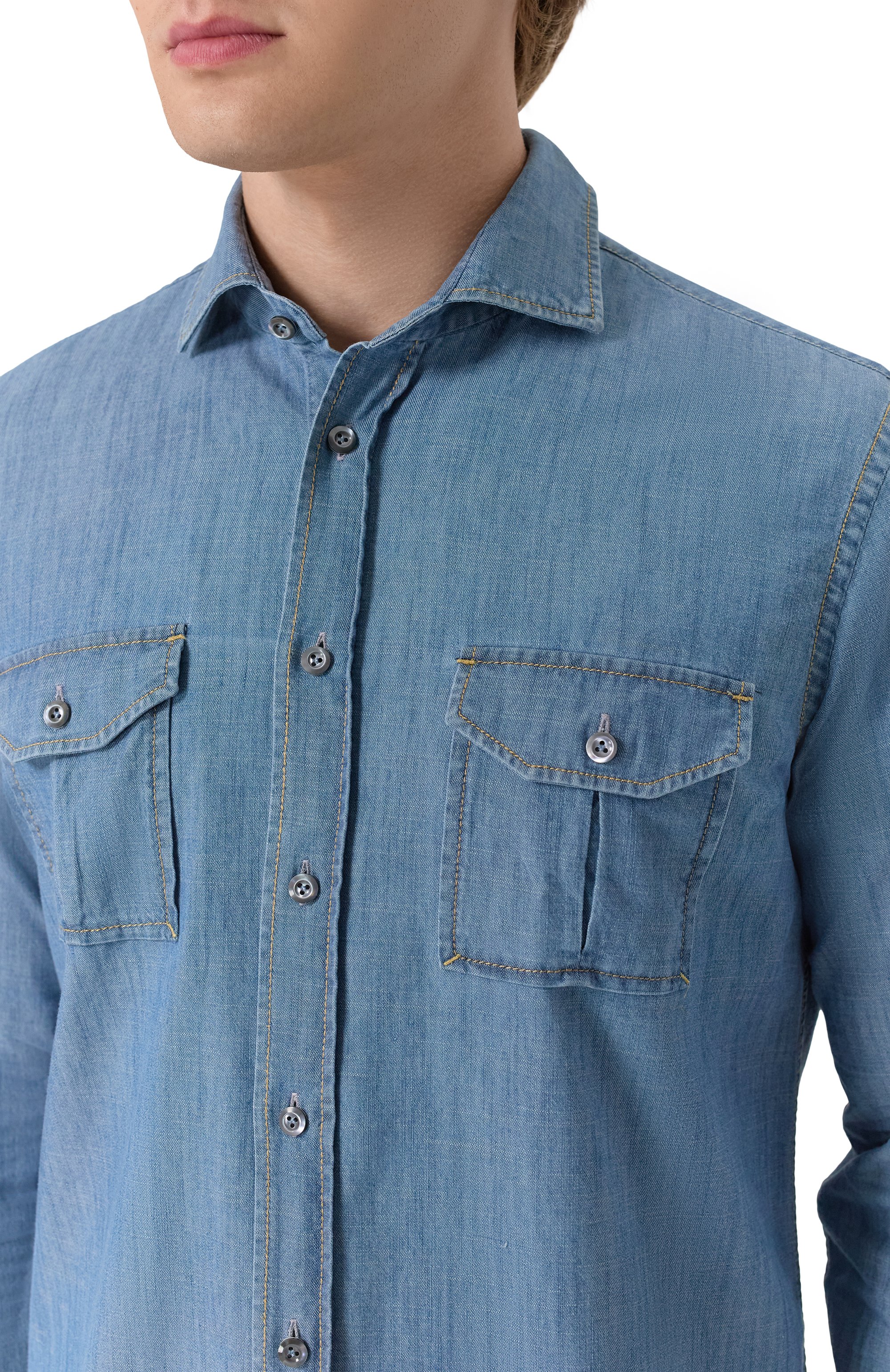 Джинсовая рубашка VAN LAACK, арт. VL-RIK0S2-P0SFWK/155352, фото 5