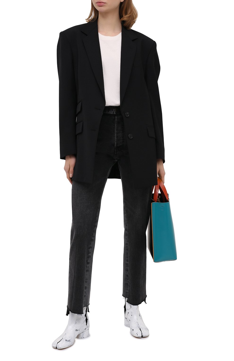 Джинсы MAISON MARGIELA черного цвета по цене 66850 руб., арт. S51LA0132/S30496, фото 2 Джинсы MAISON MARGIELA, арт. S51LA0132/S30496, фото 2