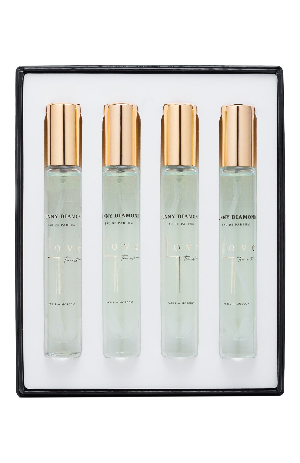 Парфюмерный набор sunny diamond (4x10ml) LOVE TEA ART бесцветного цвета по цене 8200 руб., арт. 4603745598175, фото 1 Парфюмерный набор sunny diamond (4x10ml) LOVE TEA ART, арт. 4603745598175, фото 1